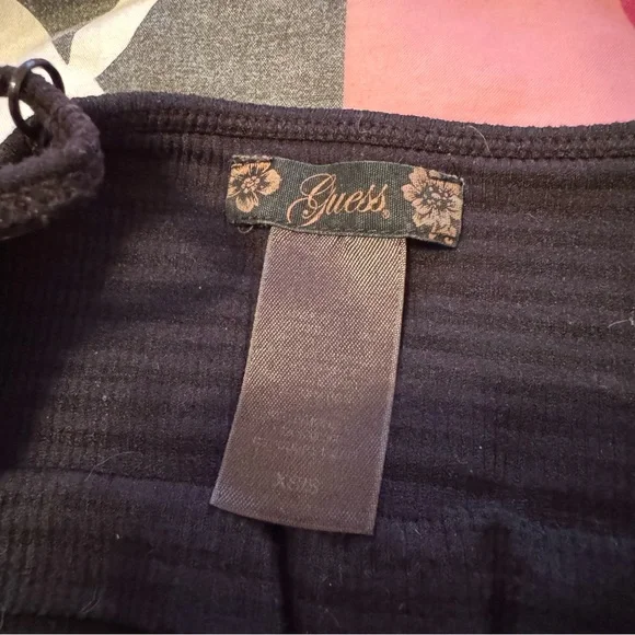 Guess y2k Henley striped Tank Top - Picture 5 of 8